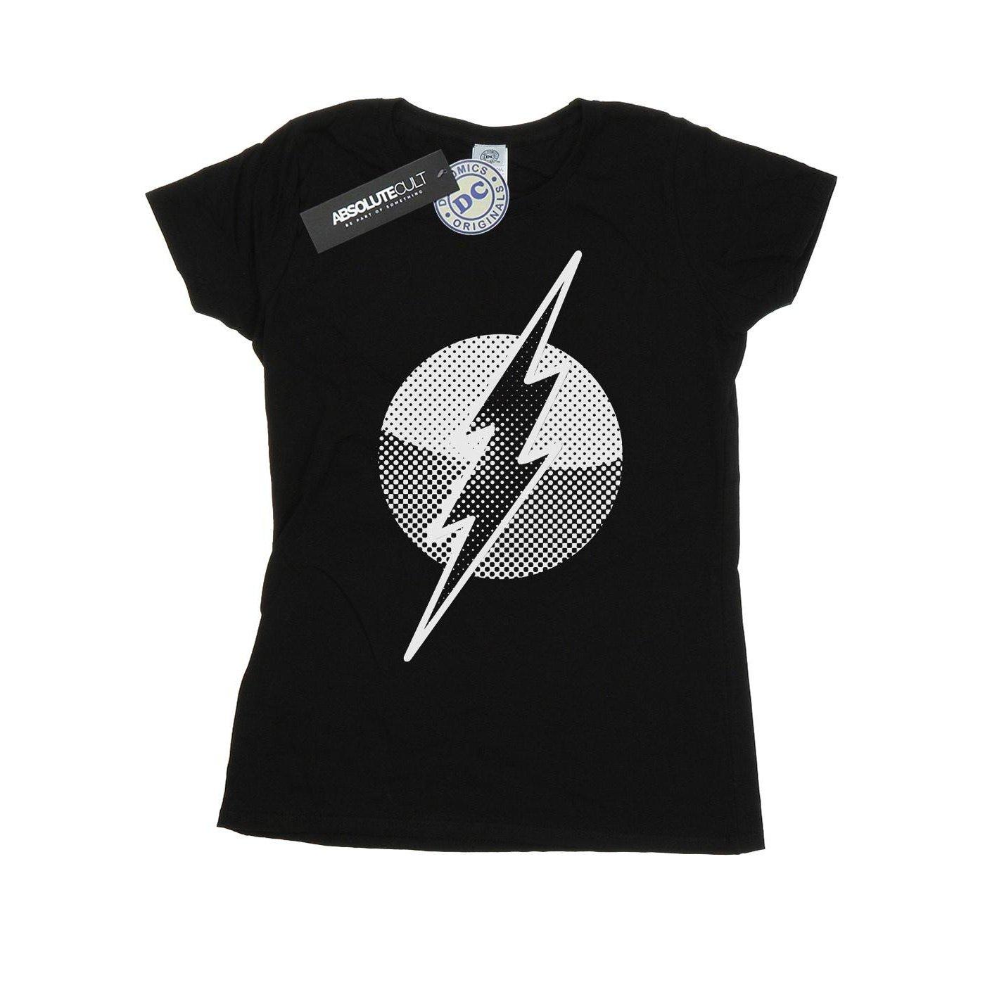 Image of Flash Spot Logo Tshirt Damen Schwarz M