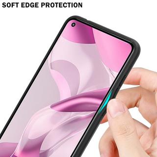 Cadorabo  Housse compatible avec Xiaomi Mi 11 LITE (4G / 5G) / 11 LITE NE - Coque de protection bicolore en silicone TPU et dos en verre trempé 