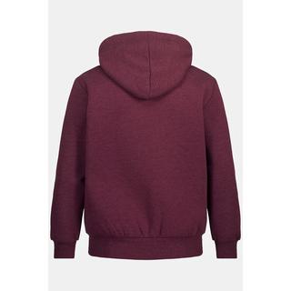 JP1880  Giacca per l'outdoor in felpa con cappuccio, fodera di teddy e zip, fino alla tg. 8XL 