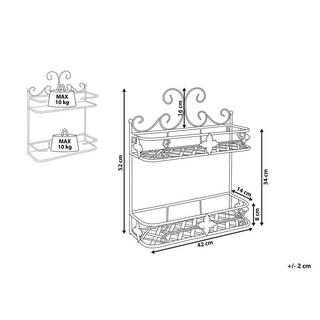 Beliani Meuble de rangement en Métal Rétro MARAYES  