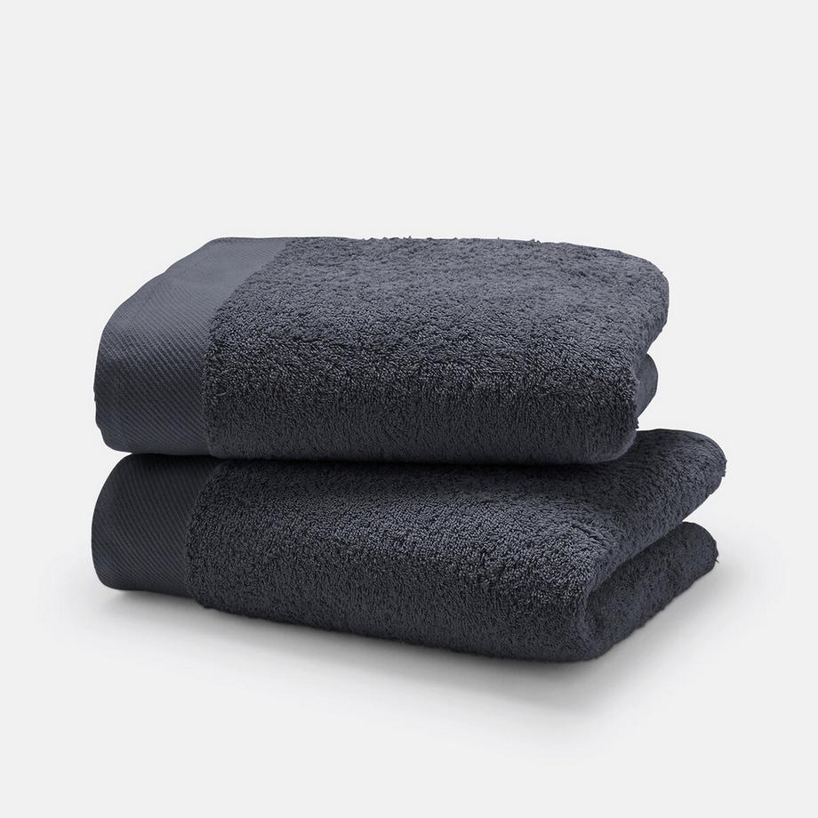 Lot 2 serviettes éponge 500 g/m2