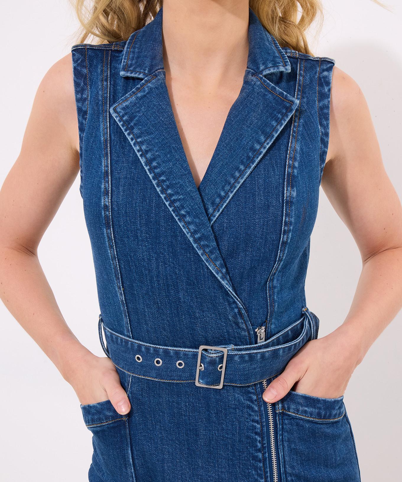 Joe Browns Abito in Denim Asimmetrico con Cintura  