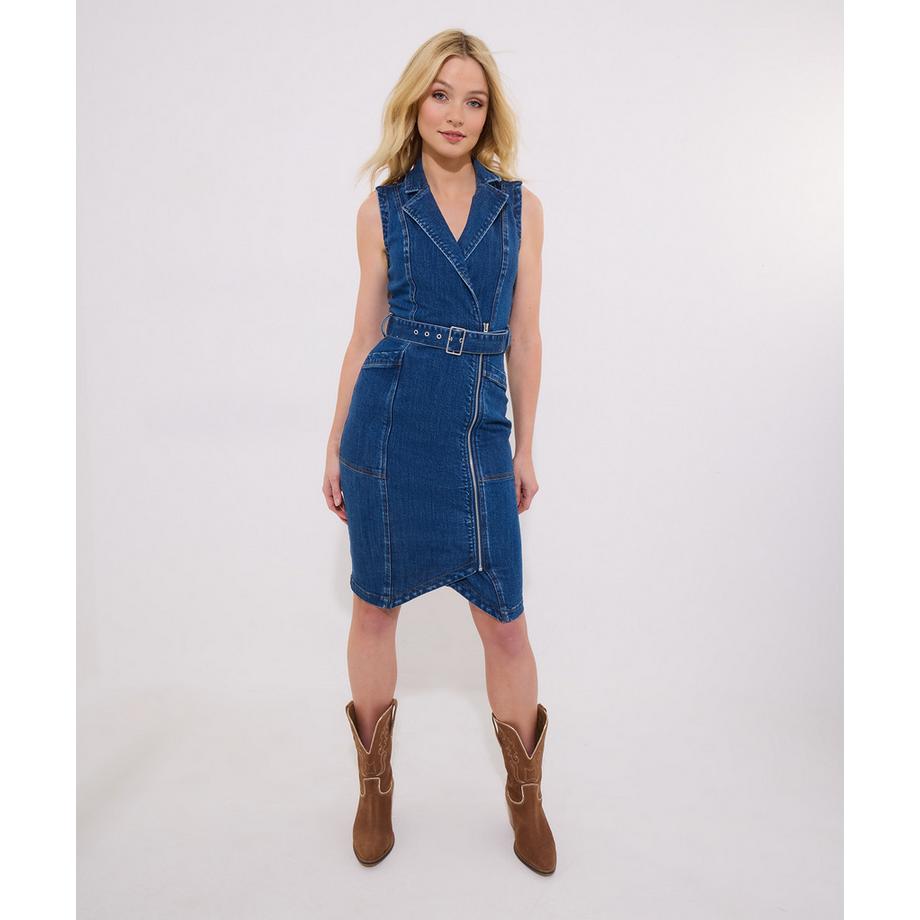 Joe Browns Abito in Denim Asimmetrico con Cintura  