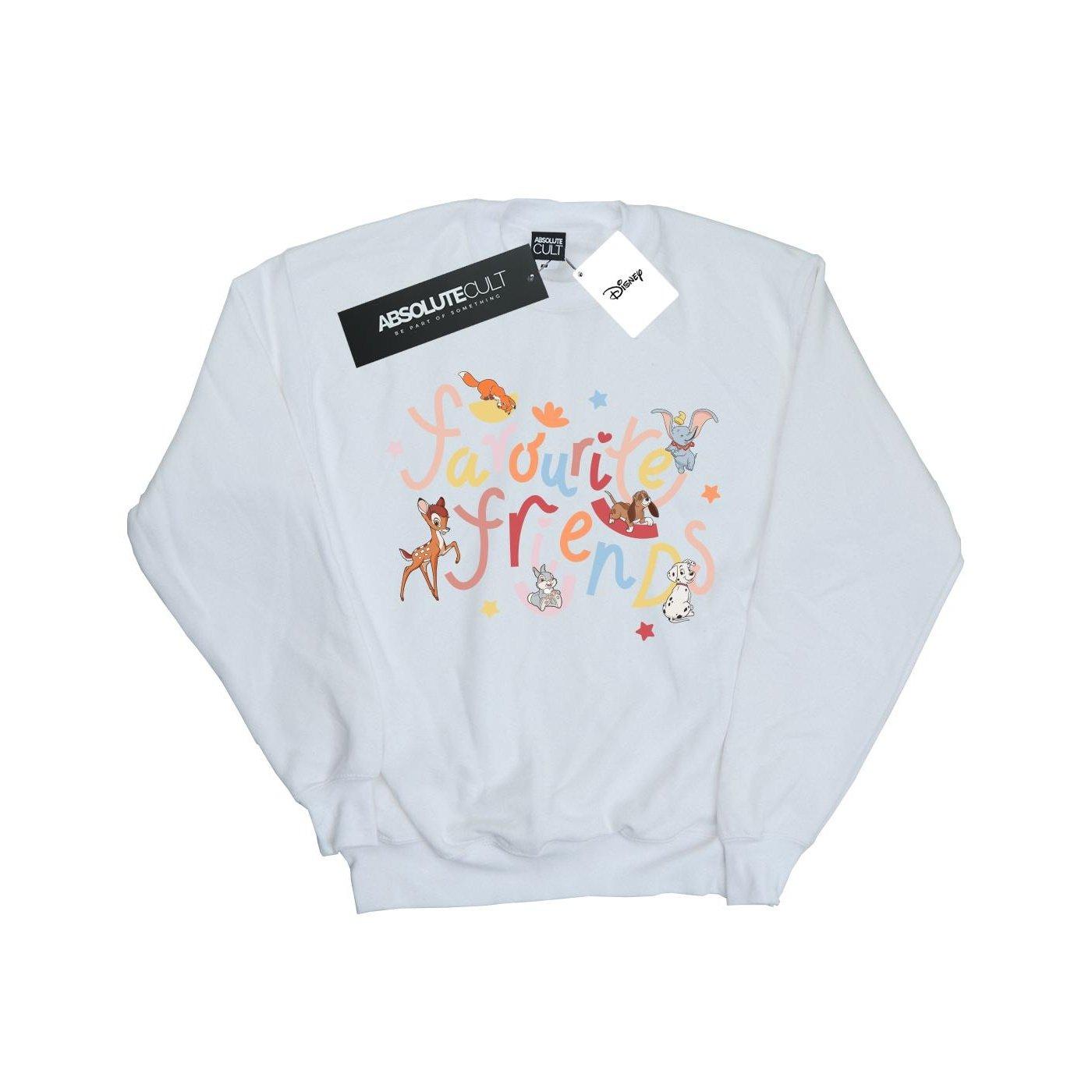 Image of Little Friends Favourite Animal Sweatshirt Unisex Weiss 128