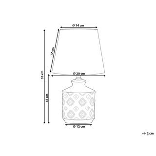 Beliani Lampe à poser en Céramique Moderne ROSANNA  