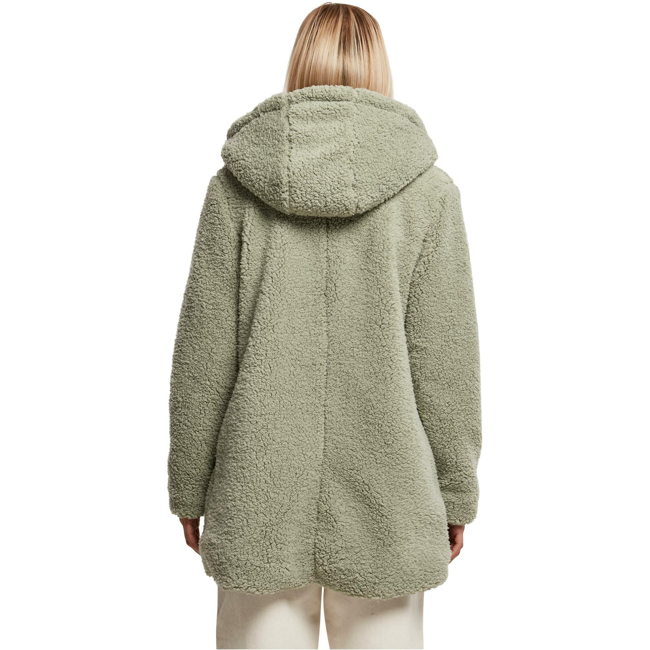 URBAN CLASSICS  fleece mit kapuze, sherpa 