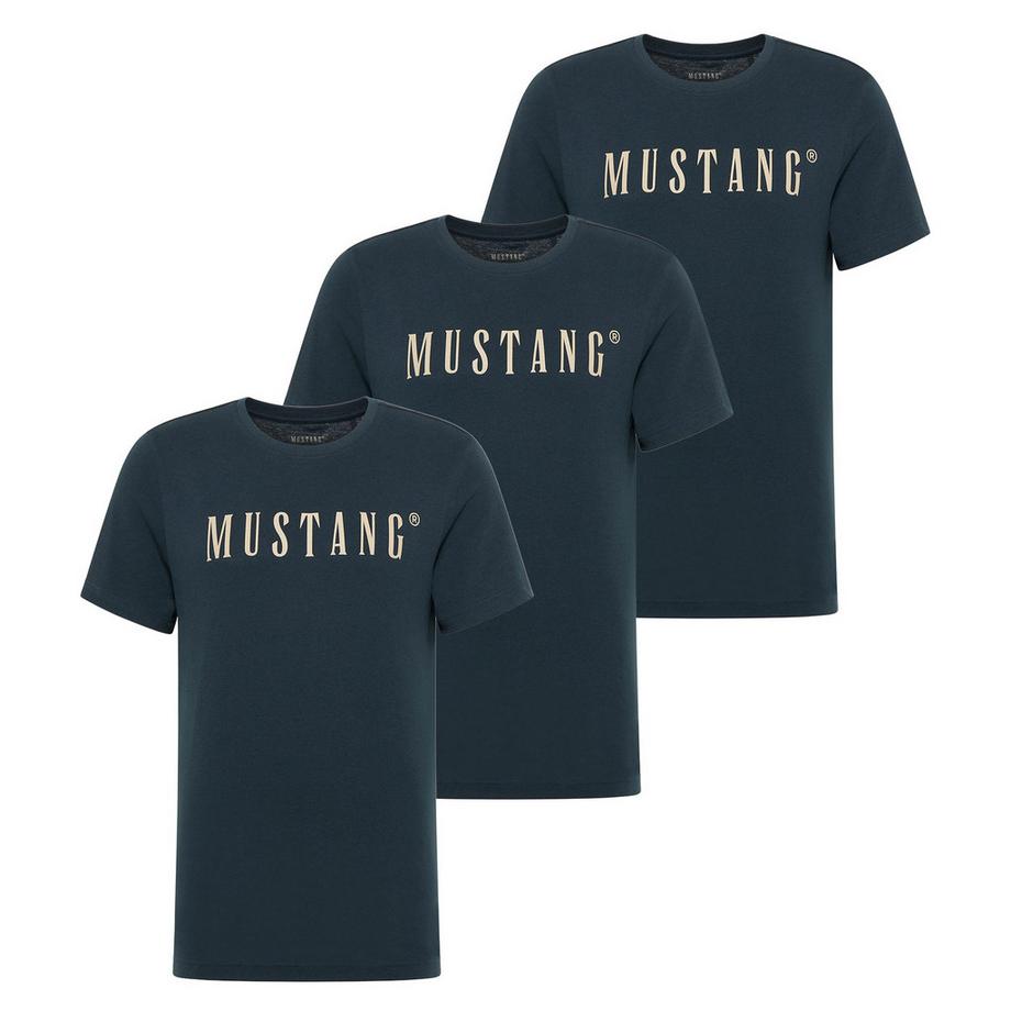 Mustang  T-Shirt  3er Pack Bequem sitzend-Style Austin 3P 