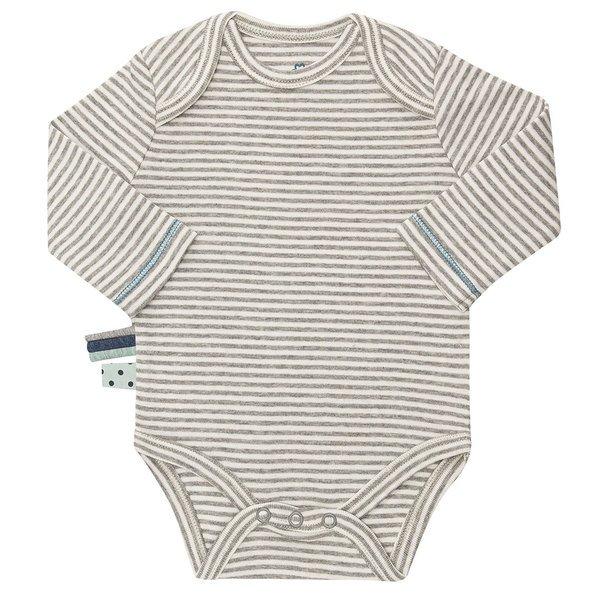 Image of Langarm-body Unisex Taubengrau 12-18M