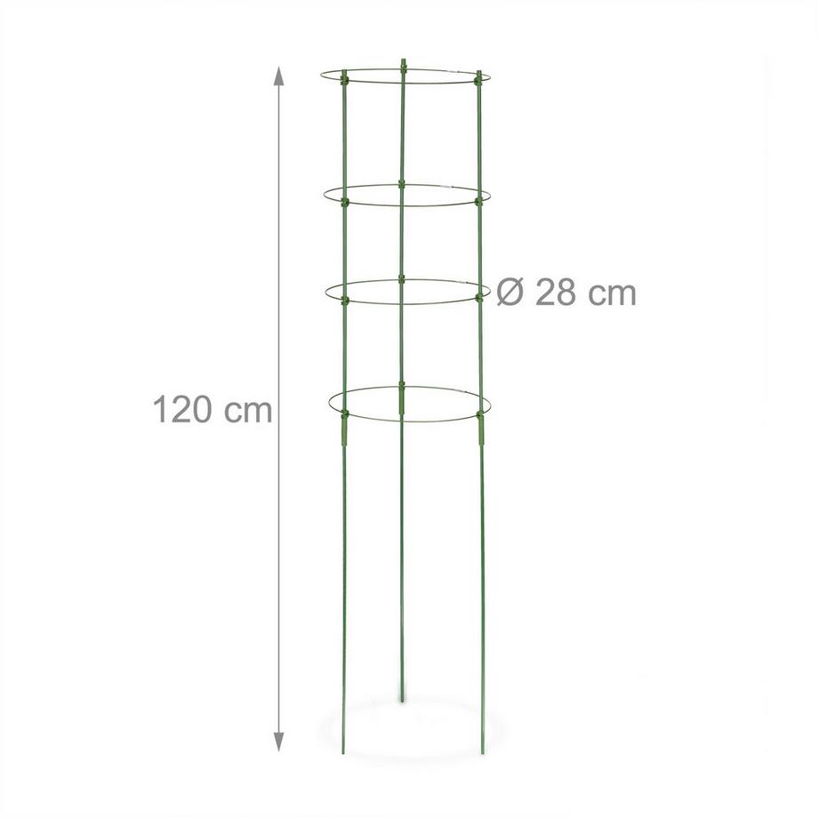 B2X Supporto per piante 120 cm, set da 2  
