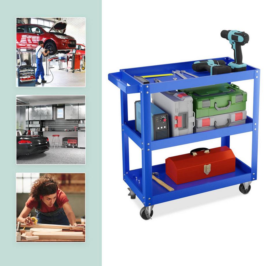 Northix Werkstattwagen mit 3 Etagen  