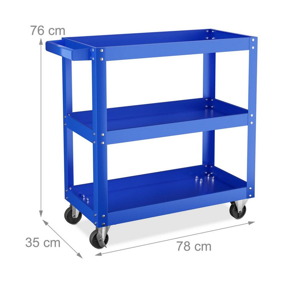 Northix Werkstattwagen mit 3 Etagen  