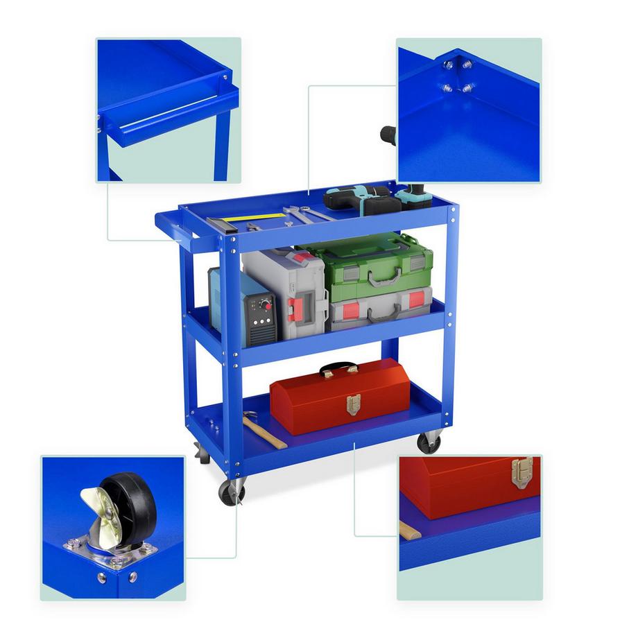 Northix Werkstattwagen mit 3 Etagen  