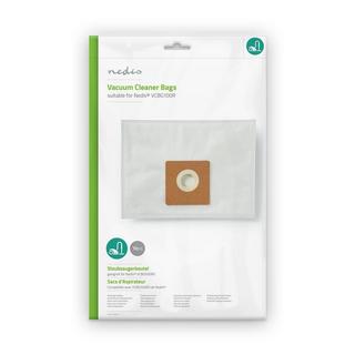 Nedis Sac pour aspirateur | 10 pcs. | Synthétique | Meilleure vente pour : Nedis VCBG100xx | Blanc  