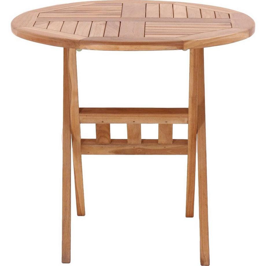Balkontisch Teak rund 80x80