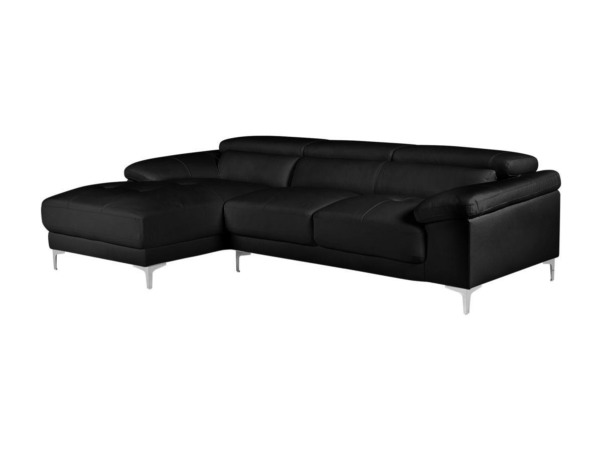 Vente-unique Ecksofa Leder SOLANGE Ecke Links  