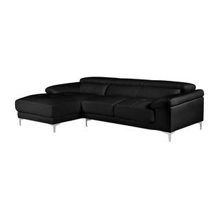 Vente-unique Ecksofa Leder SOLANGE Ecke Links  