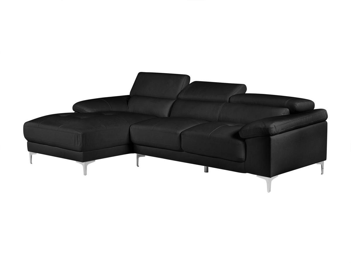 Vente-unique Ecksofa Leder SOLANGE Ecke Links  