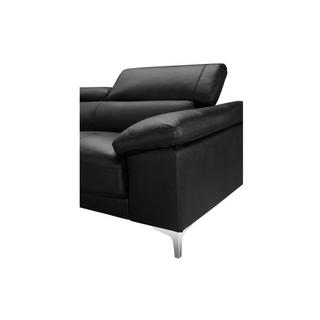 Vente-unique Ecksofa Leder SOLANGE Ecke Links  