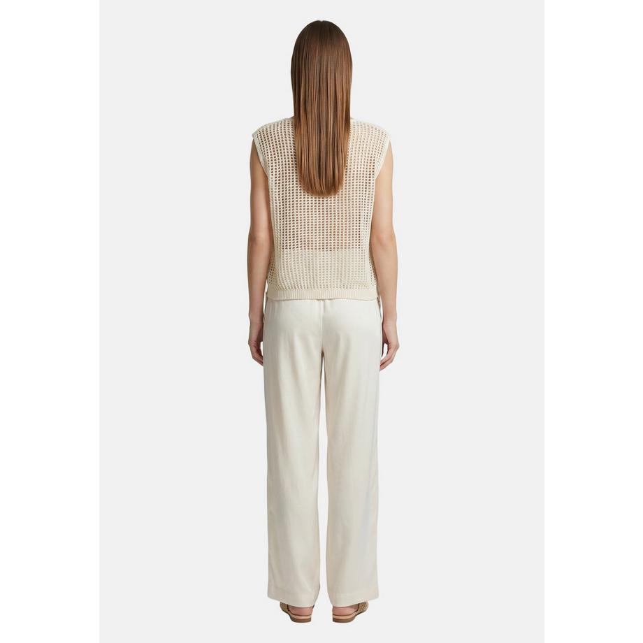 Roberta Rossi Top a maglia con frange  