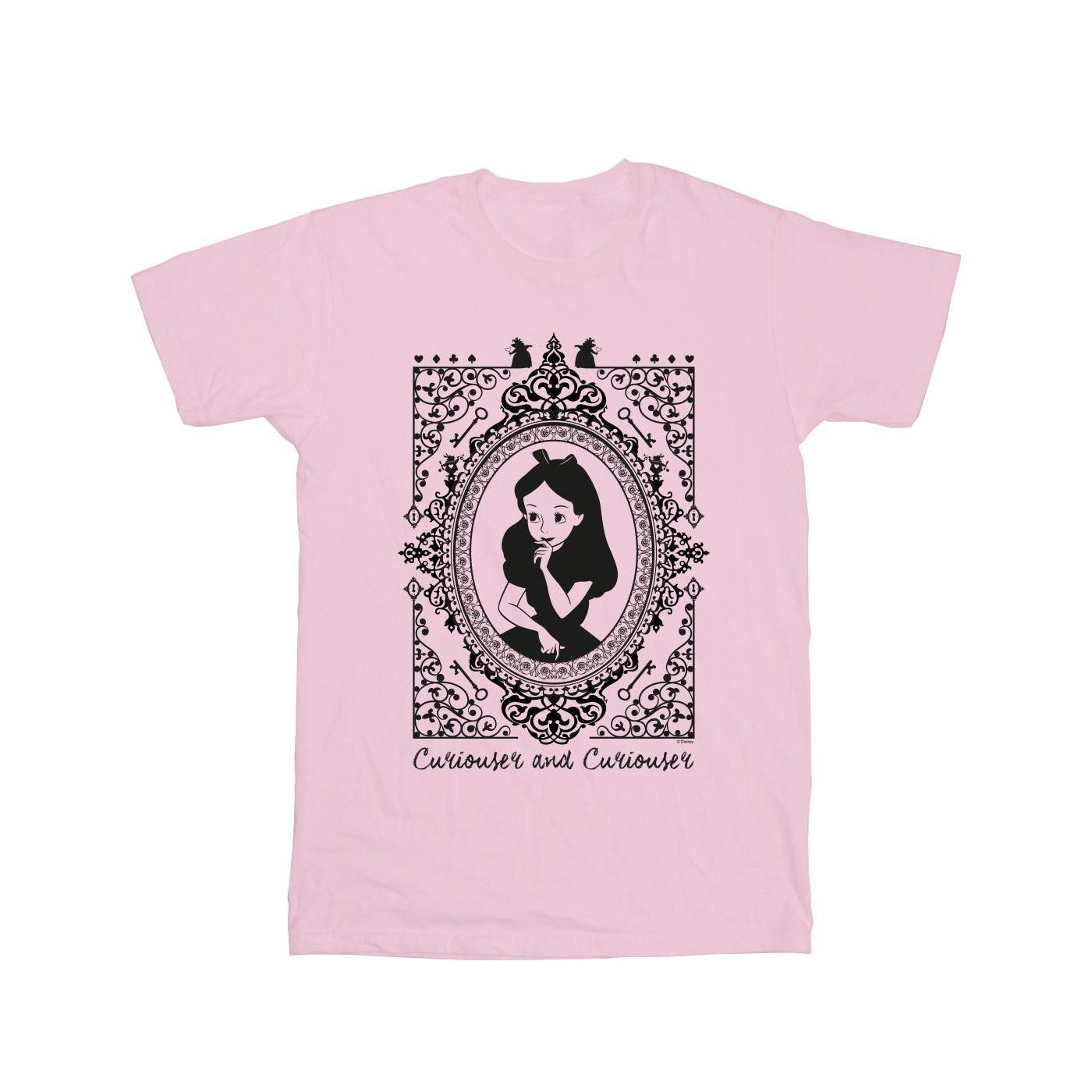 Image of Alice In Wonderland Frame Tshirt Unisex Pink 152-158