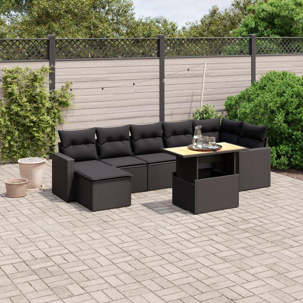 VidaXL set divano da giardino Polirattan  