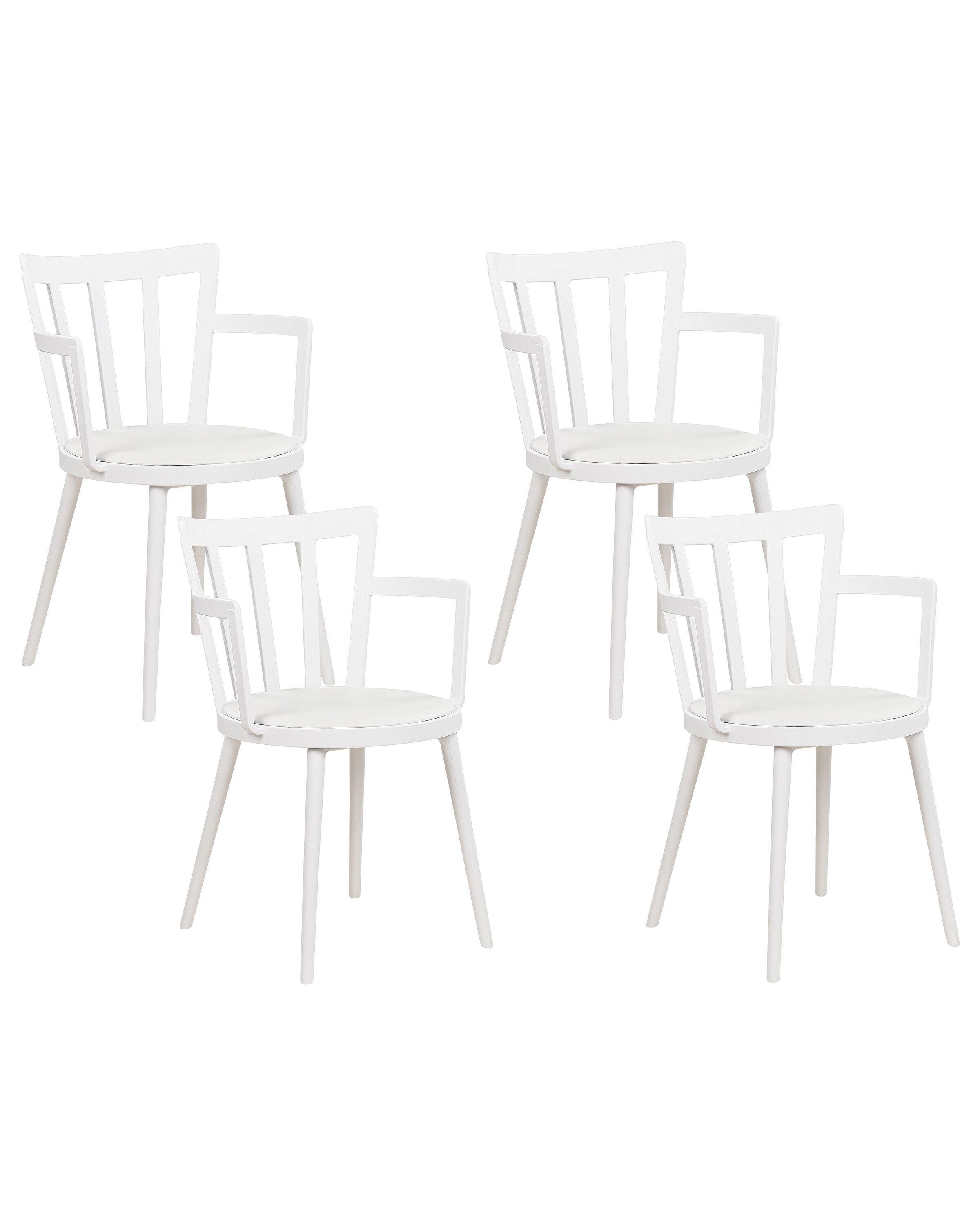 Beliani Lot de 4 chaises en Matière synthétique Moderne MORILL  