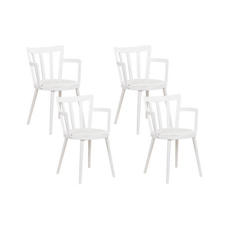 Beliani Lot de 4 chaises en Matière synthétique Moderne MORILL  