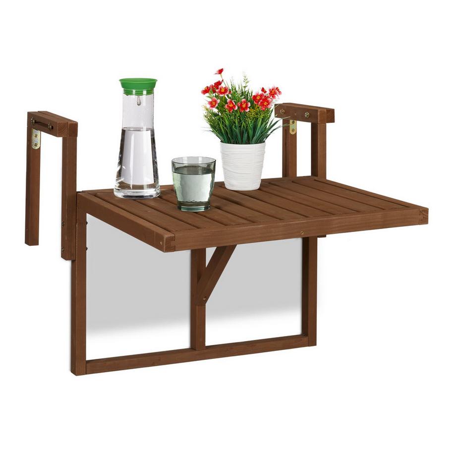 Northio  Table de balcon suspendue en bois 