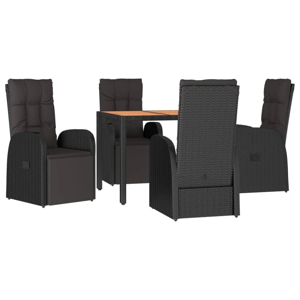 VidaXL set da pranzo da giardino Polirattan  