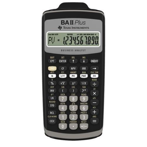 Image of TEXAS INSTRUMENTS Finanzrechner TI-BAII+ professional d/f/e TEXAS INSTRUMENTS Finanzrechner TI-BAII+ professional d/f/e
