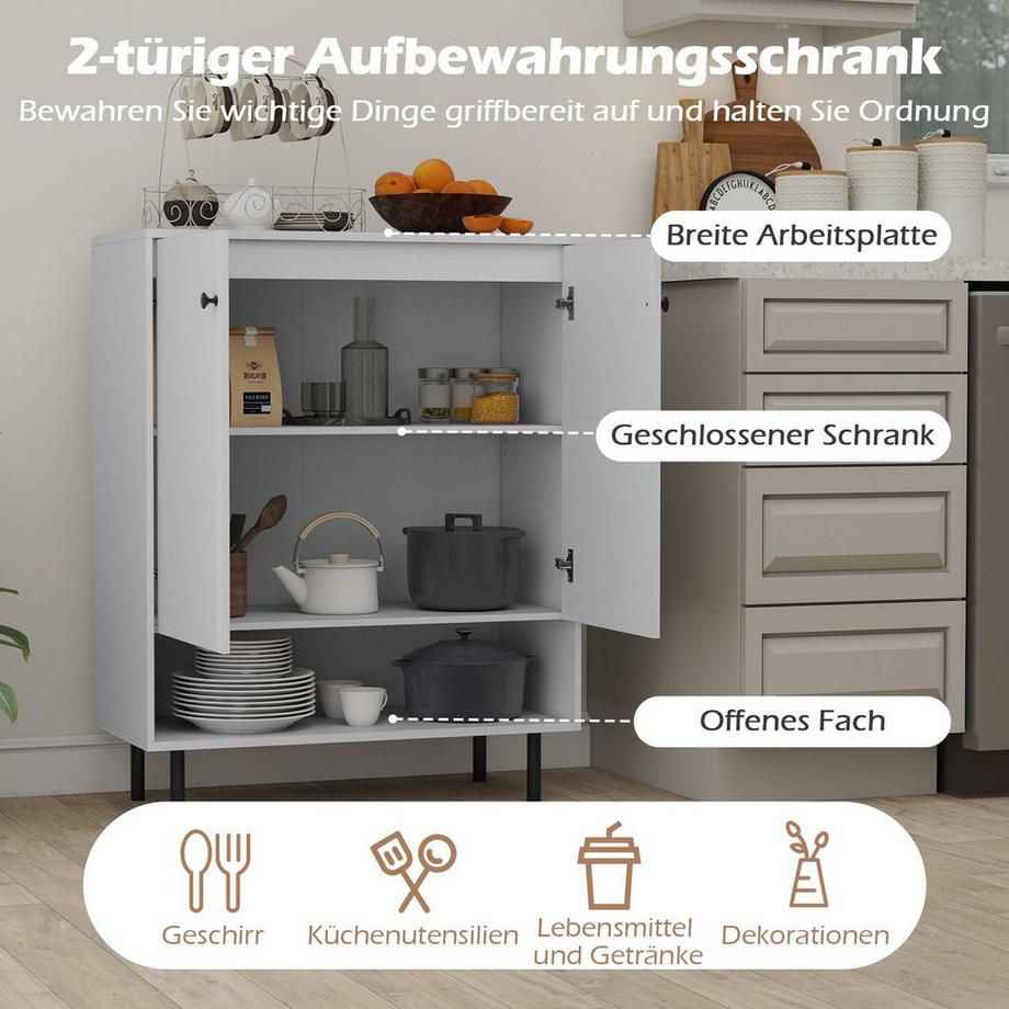 Northix Sideboard mit verstellbarem Regal  
