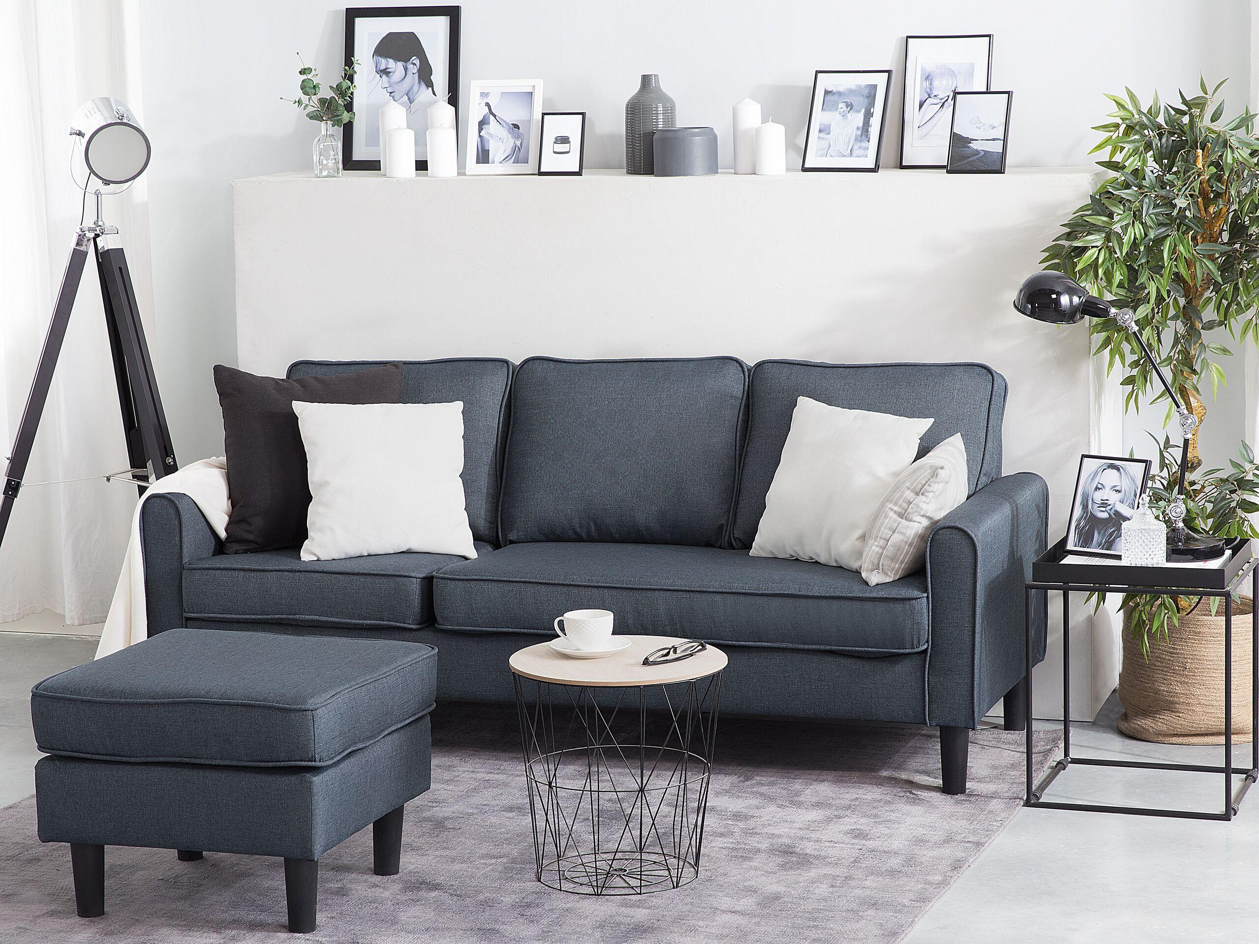 Beliani 3 Sitzer Sofa aus Polyester Industriell AVESTA  