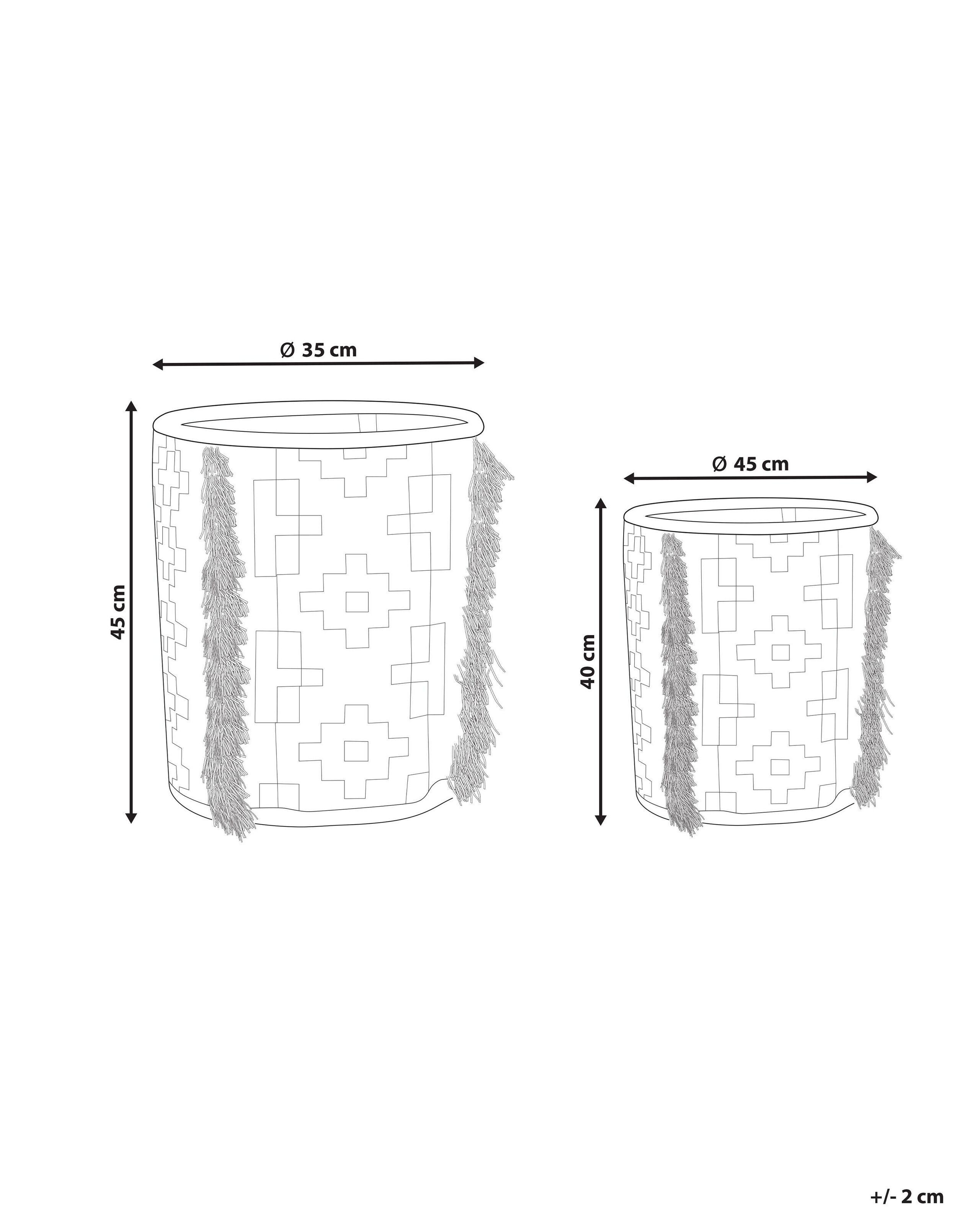 Beliani Korb en Cotone Boho KALAI  