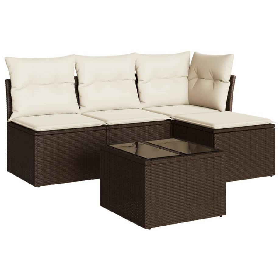 set divano da giardino Polirattan