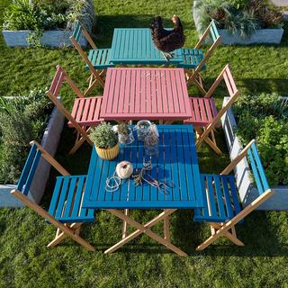 La Redoute Intérieurs 3-teiliges Gartenmöbel-Set DUDENA  