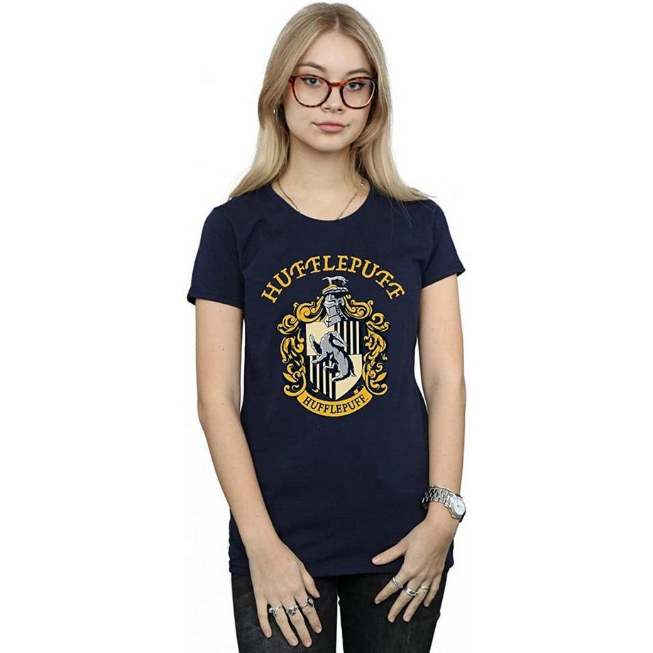 HARRY-POTTER T-Shirt Hufflepuff Blason Coupe Cintrée  