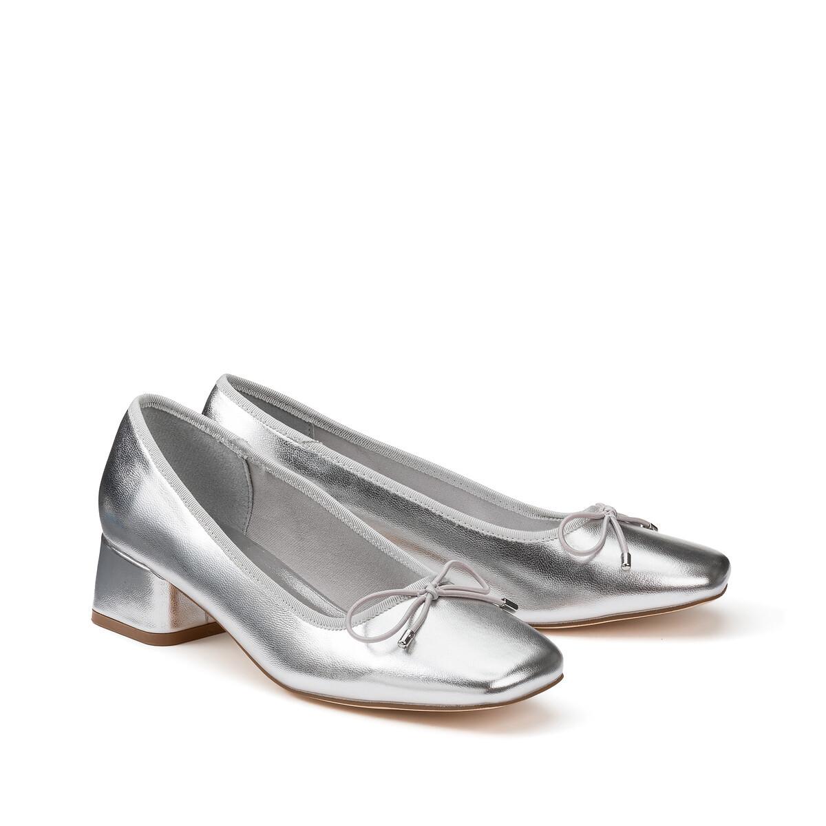 Image of Ballerinas Mit Absatz Damen Grau 39