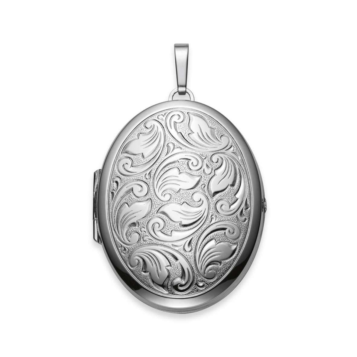 MUAU Schmuck  Anhänger Medaillon Silber 925, 55x35mm 