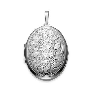 MUAU Schmuck  Pendentif médaillon en argent 925, 55x35mm 