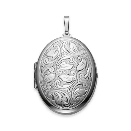 MUAU Schmuck  Pendentif médaillon en argent 925, 55x35mm 