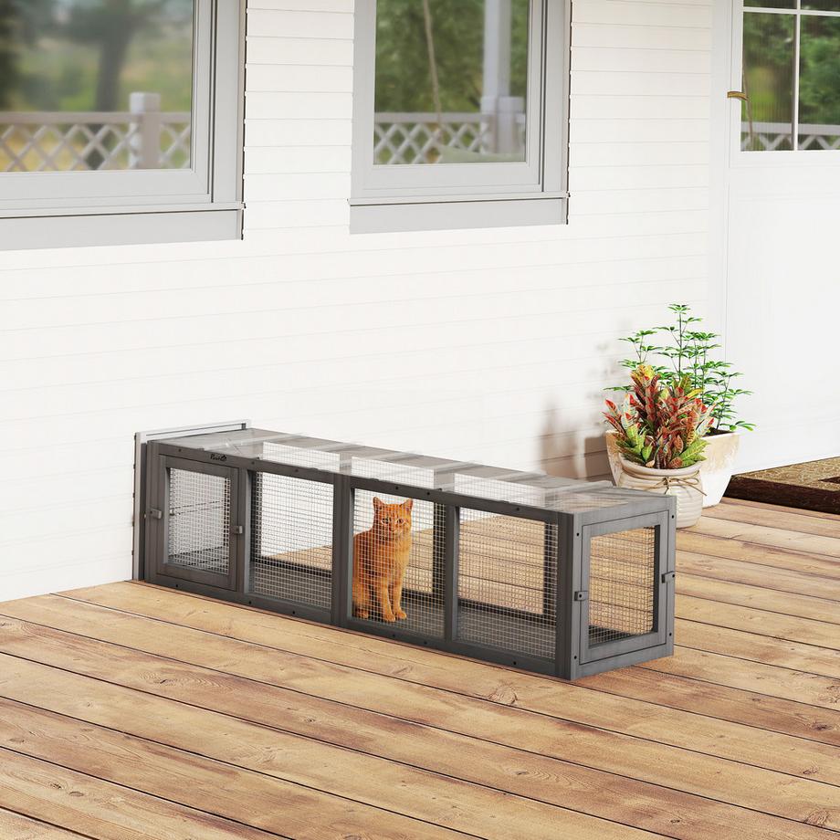 PawHut  tunnel pour chats 