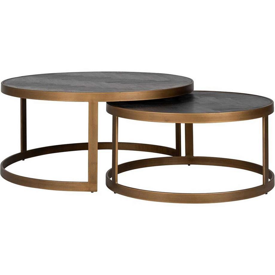 Couchtisch Blackbone messing (2er-Set)