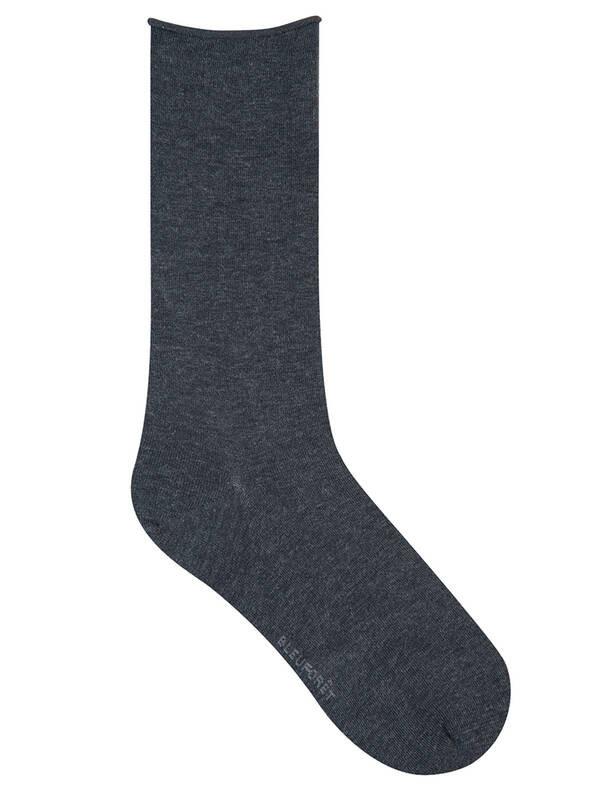 BLEU FORET Ägyptische Baumwolle Rollrand Socken  