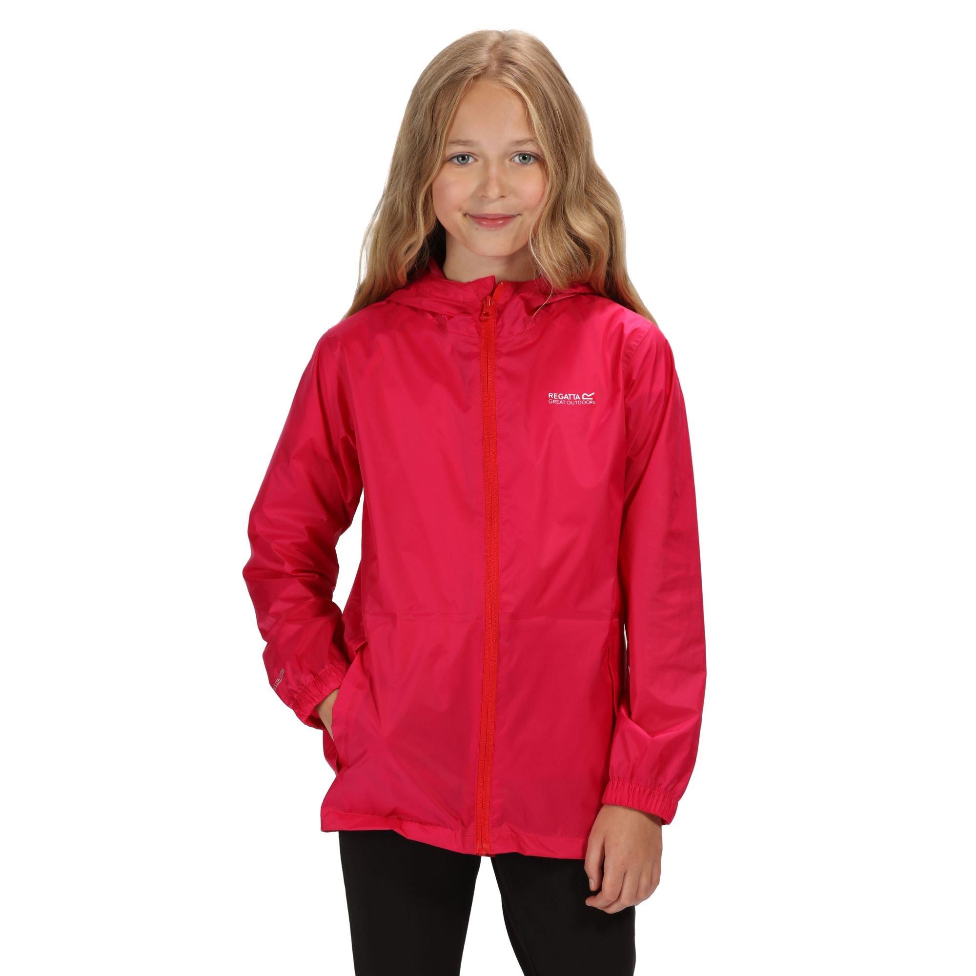 Image of Pack It Jacke, Wasserfest Unisex Rot Bunt 152