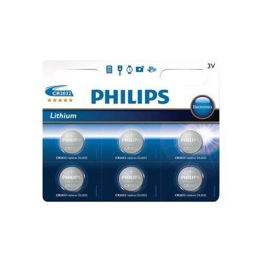 Philips Minicells CR2032P6 - batterie - CR2032 - Li x 6