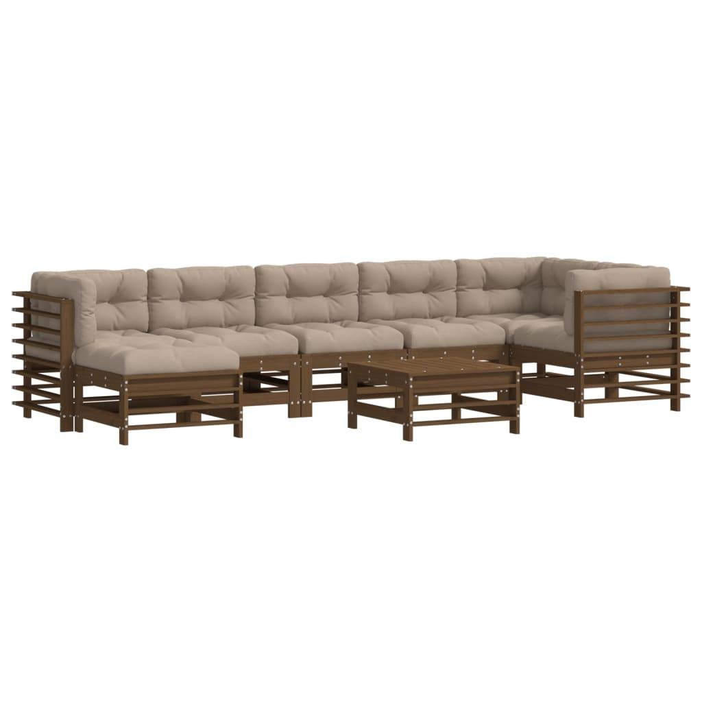 VidaXL Garten lounge set holz  