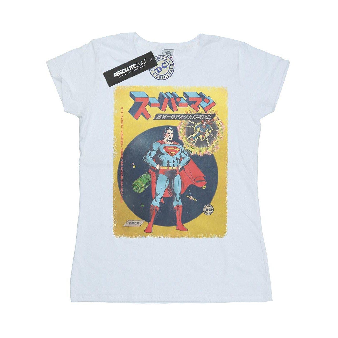 Image of Superman International Cover Tshirt Damen Weiss XL
