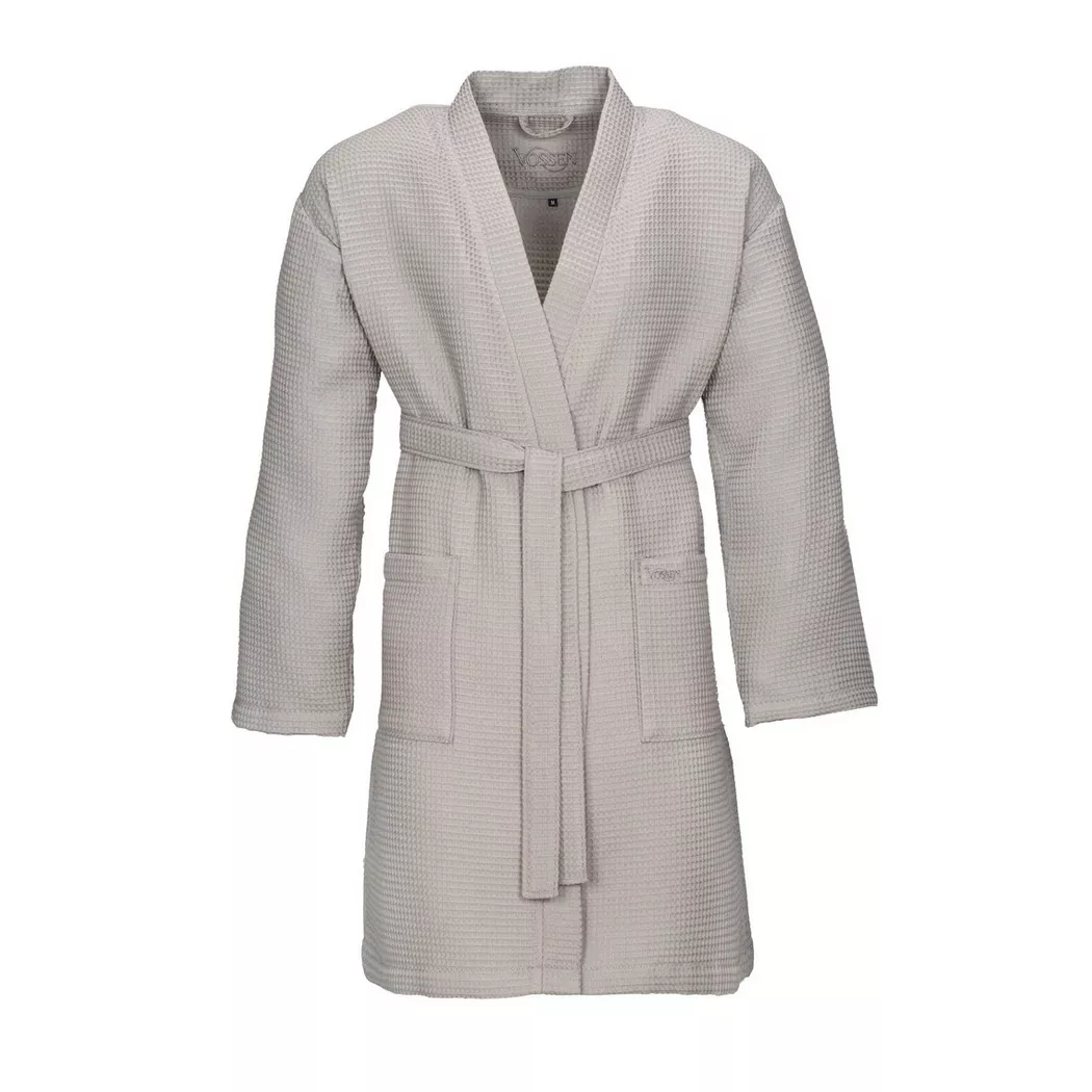 VOSSEN - Rom Peignoir de bain, Rom Peignoir gaufré, S, Ciment