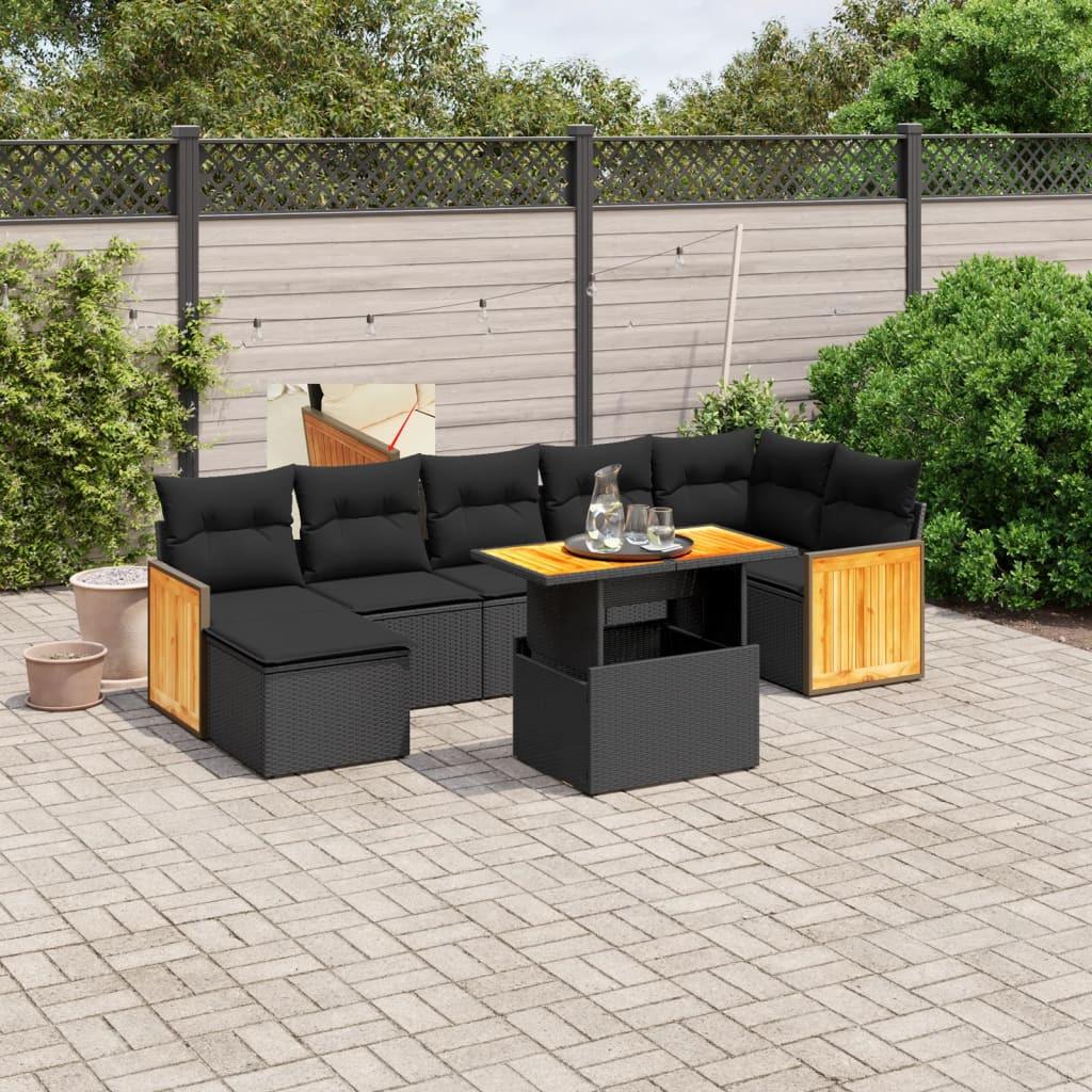 VidaXL set divano da giardino Polirattan  