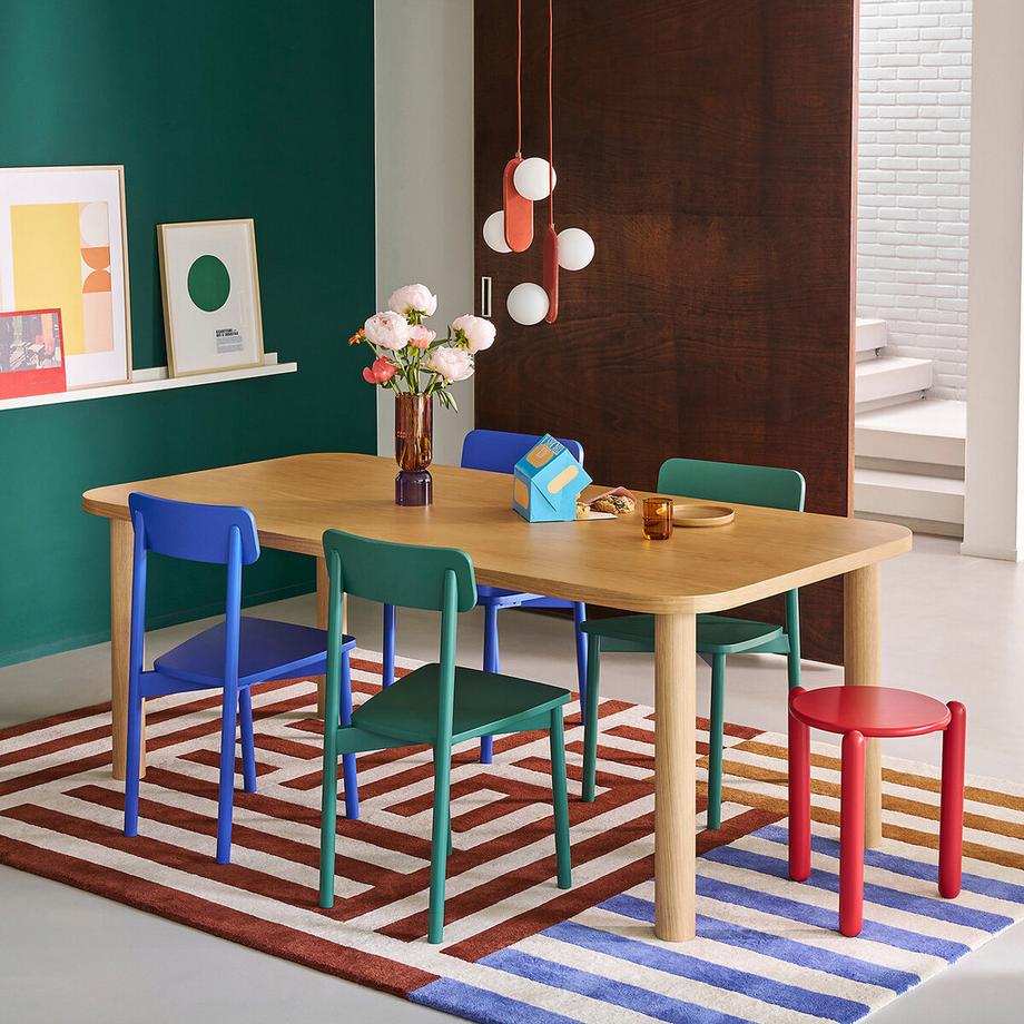 La Redoute Intérieurs Lot de 2 chaises en hêtre massif coloré  